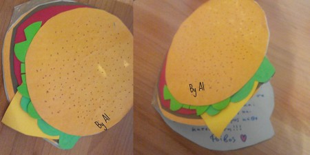 "Και Καλή μας Όρεξη" - Κάρτα σε σχήμα μπέργκερ