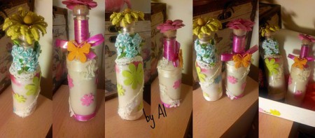 "Λουλουδάτο μεθύσι" - Χειροποίητο δωράκι